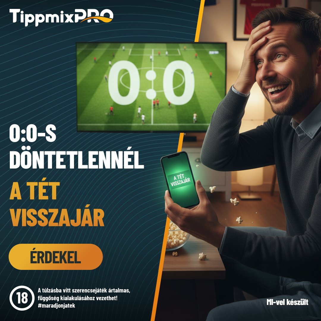 Döntetlennel a tét visszajár